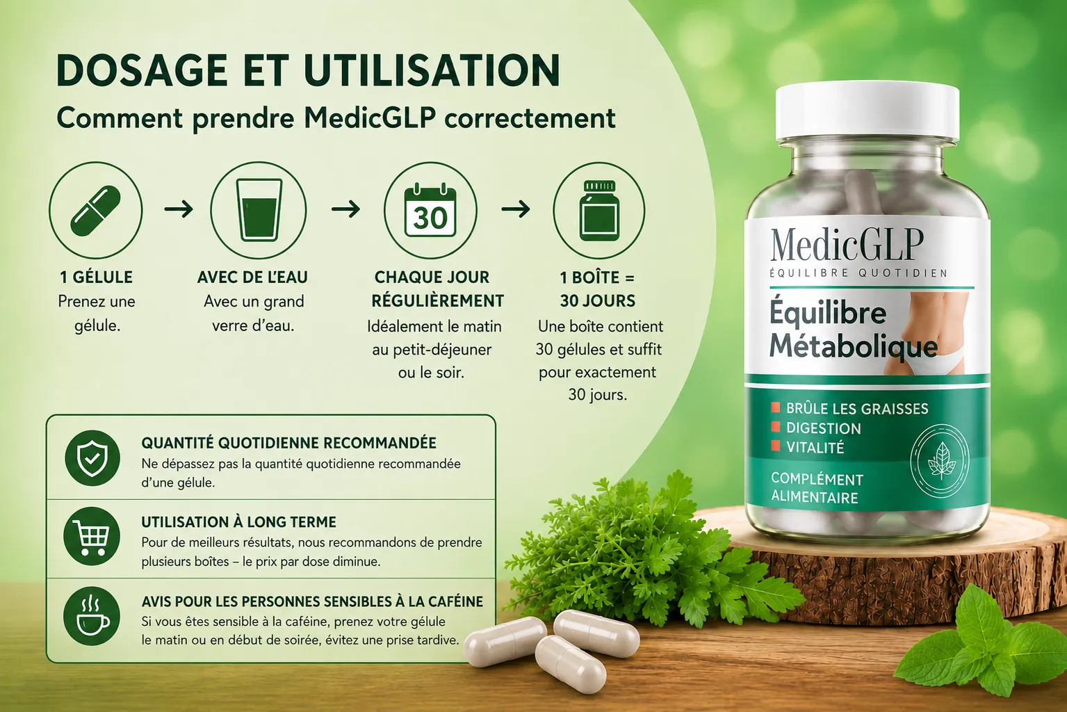 MedicGLP Dosage et Utilisation