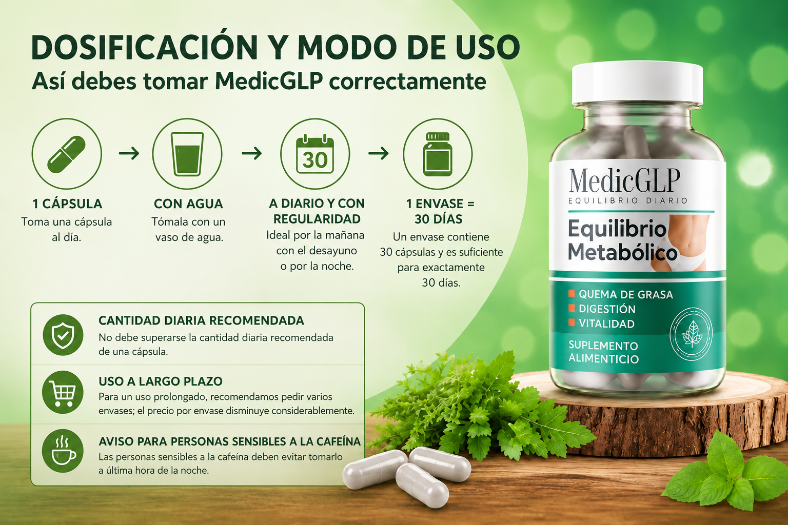MedicGLP Dosis y Modo de Uso