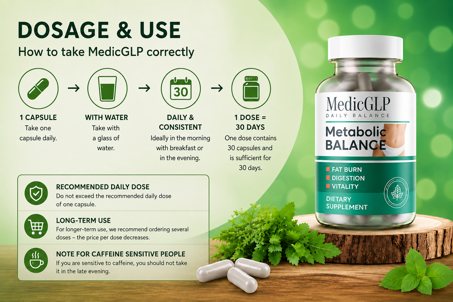 MedicGLP Dosierung und Anwendung