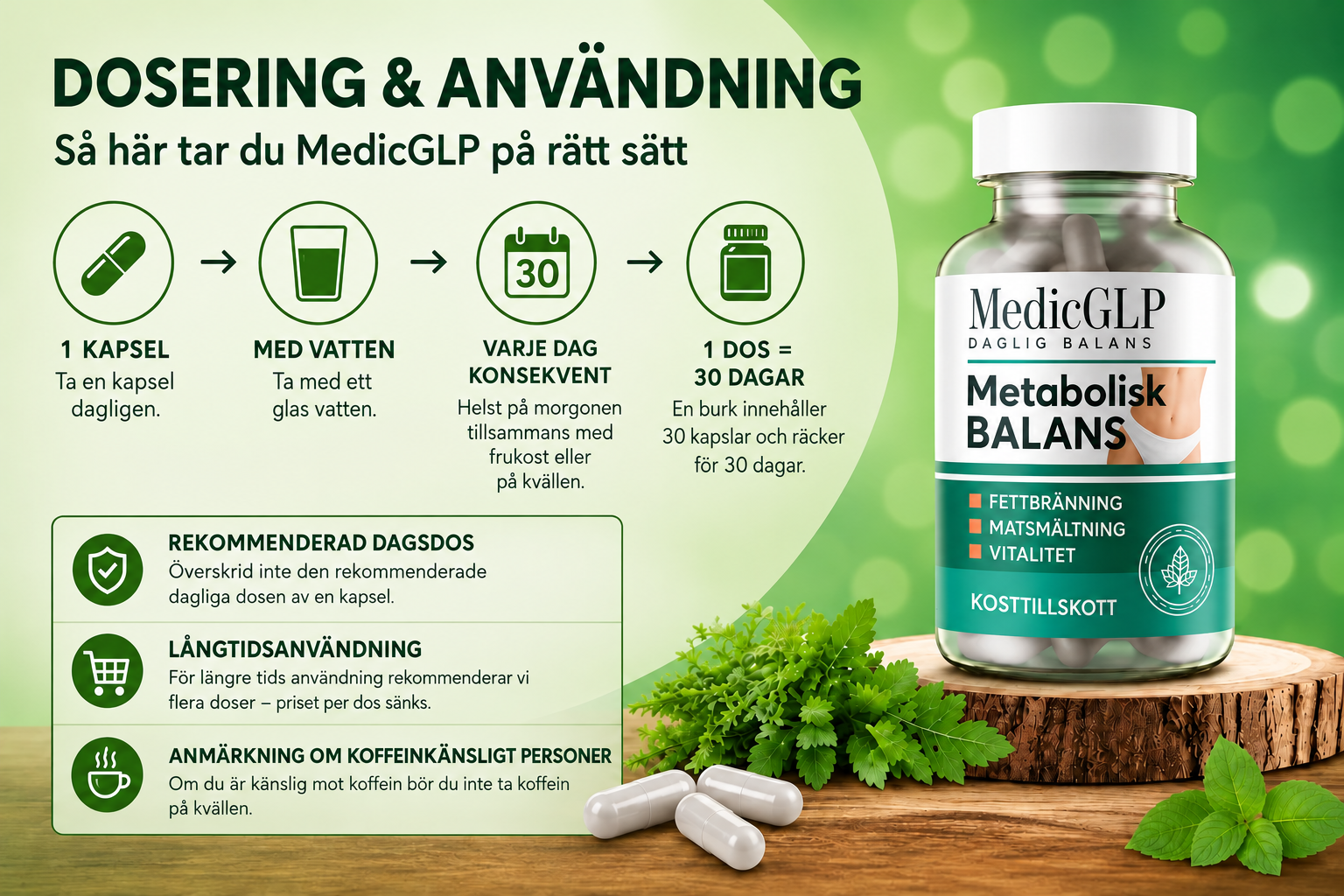 MedicGLP Dosierung und Anwendung